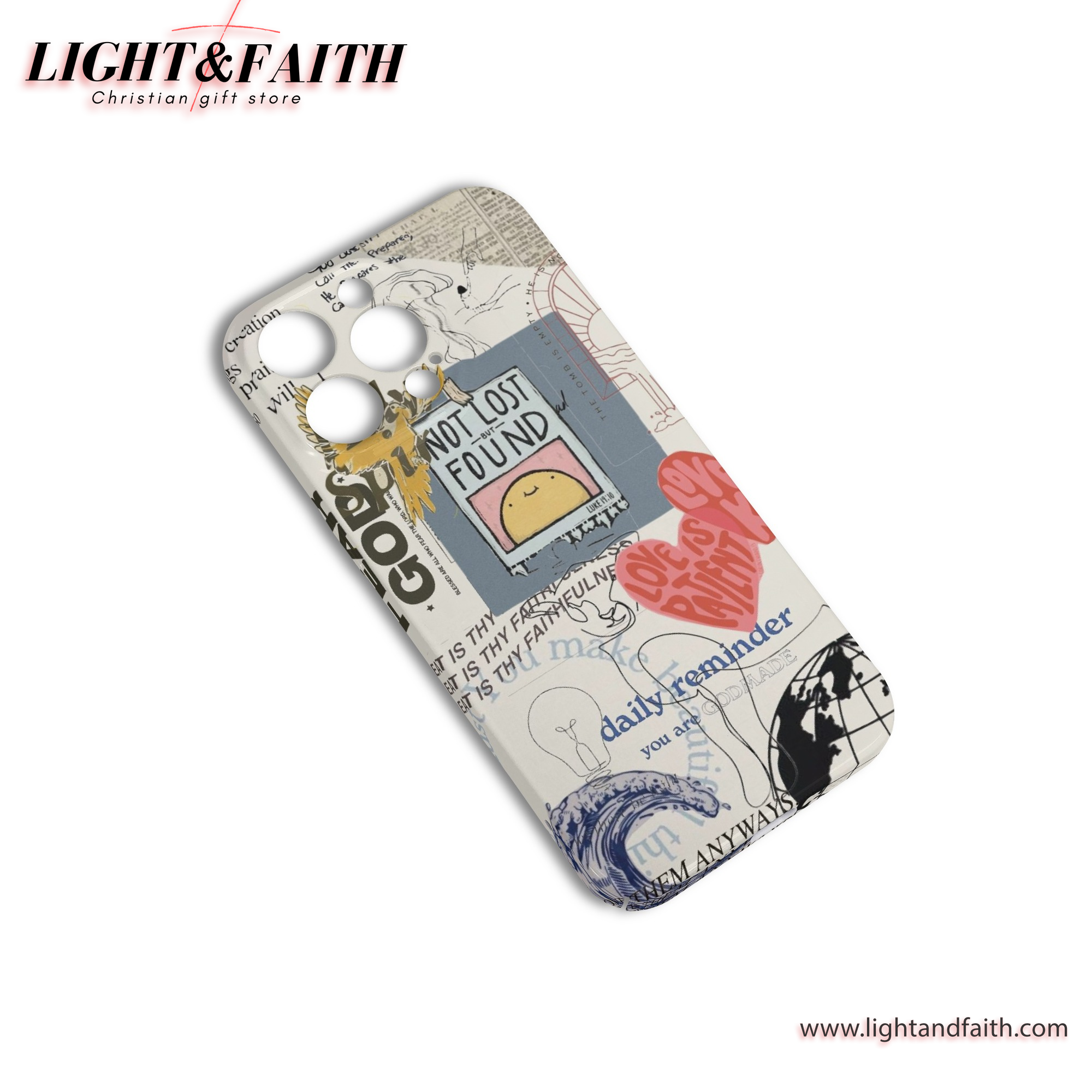 Not Lost But Found Phone Case, Christian Phone Case, Bible Verse Phone Case, Religious Gift, PCLAF17